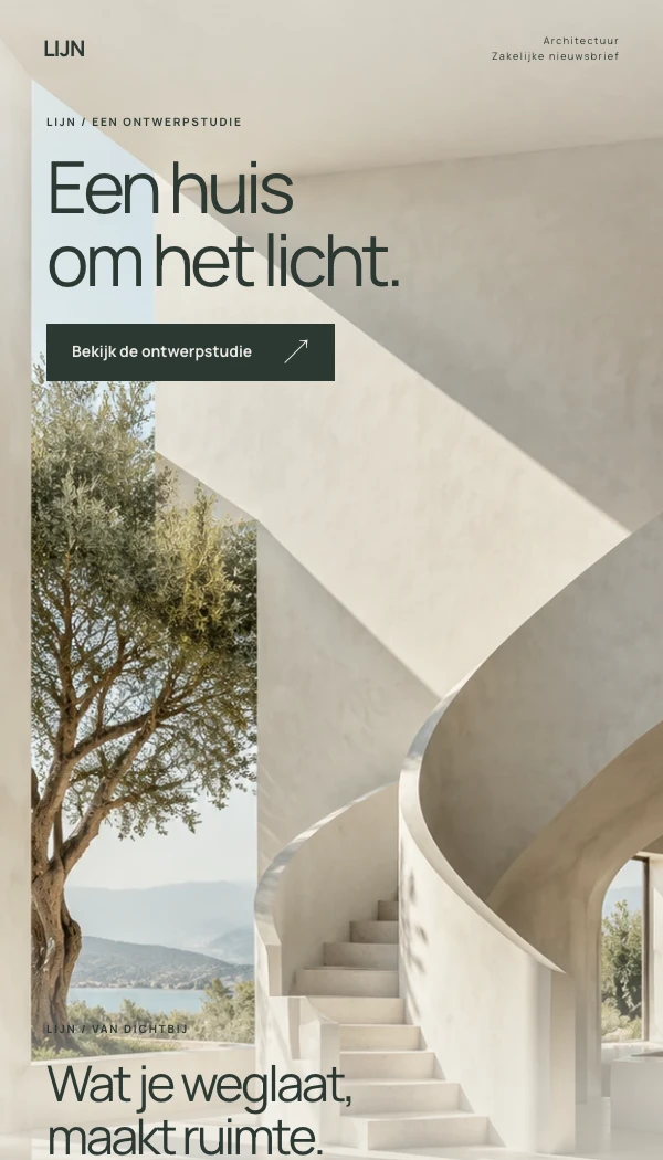 E-maildesignconcept LIJN: Zakelijke nieuwsbrief