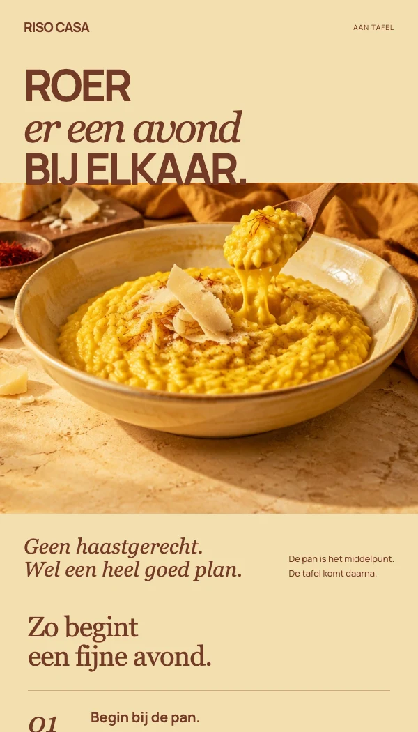 E-maildesignconcept RISO CASA: Receptcampagne